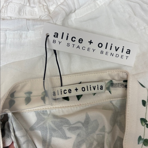 ALICE & OLIVIA Lucy Shirtdress. Ivy Romance Print— NWT Sz 2 - Picture 10 of 11